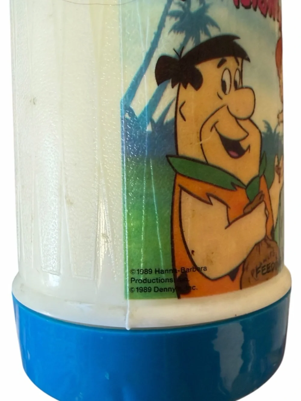 The‎ Flintstones Blue Vintage 1989 Thermos Denny's